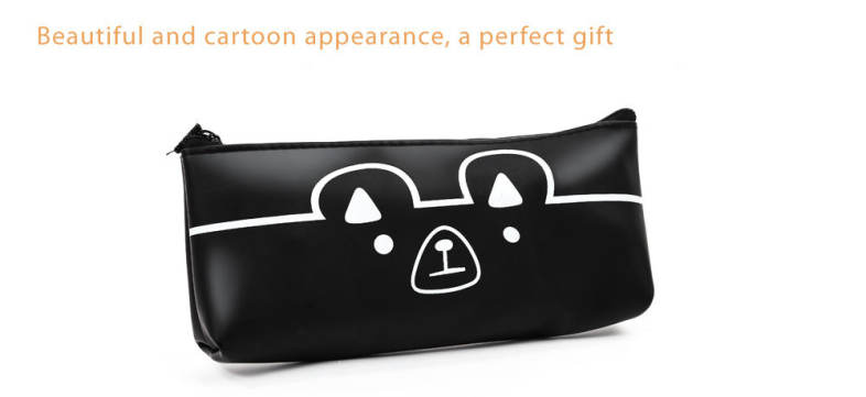 Lovely Cartoon Animal PU Pen Bag Writing Case