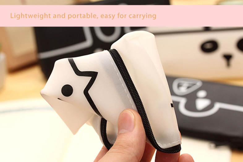 Lovely Cartoon Animal PU Pen Bag Writing Case