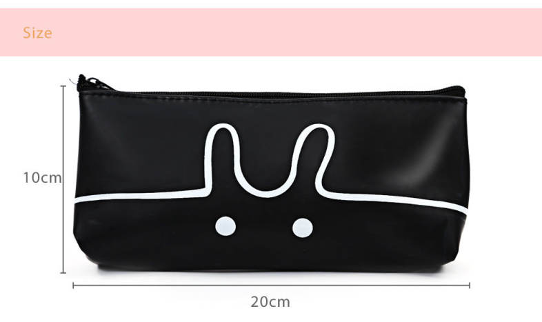Lovely Cartoon Animal PU Pen Bag Writing Case