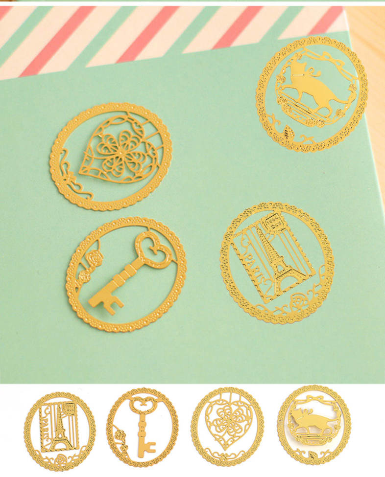 Animal Metal Bookmark Lace Mini Hollow Out Stationery