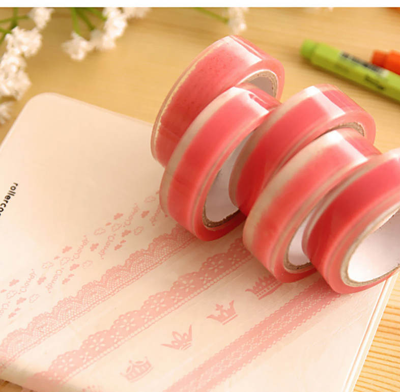 10pcs Transparent Adhesive Tape DIY Decorative Stationery Scrapbook Diary Decoration