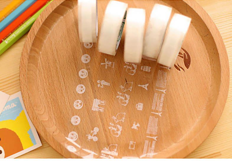 10pcs Transparent Adhesive Tape DIY Decorative Stationery Scrapbook Diary Decoration