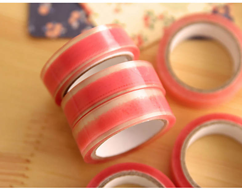 10pcs Transparent Adhesive Tape DIY Decorative Stationery Scrapbook Diary Decoration