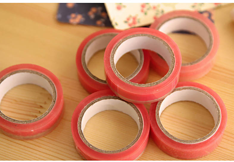 10pcs Transparent Adhesive Tape DIY Decorative Stationery Scrapbook Diary Decoration