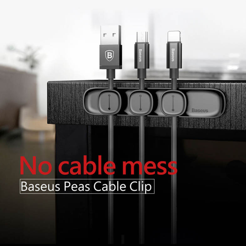 Baseus Peas Cable Clip Multipurpose Magnet Desktop Wire Management