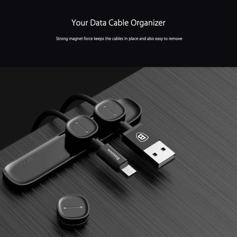 Baseus Peas Cable Clip Multipurpose Magnet Desktop Wire Management