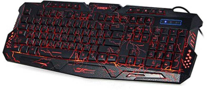 ZEEPIN M - 200 Bilingual Russian / English Pro Gaming Keyboard 3 Backlight Modes USB Powered 19 Keys Conflict-free
