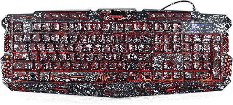 ZEEPIN M - 200 Bilingual Russian / English Pro Gaming Keyboard 3 Backlight Modes USB Powered 19 Keys Conflict-free
