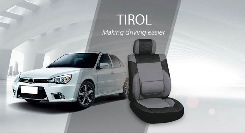 TIROL Universal PU Leather Car Front Single Seat Cover Interior Decoration Protector