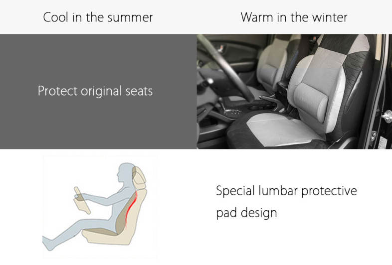TIROL Universal PU Leather Car Front Single Seat Cover Interior Decoration Protector