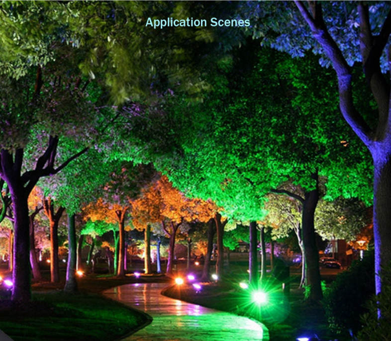 Outdoor AC 85 - 265V 10W LED Flood Light Waterproof Landscape Security Spotlight with Remote Controller