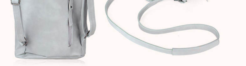 Guapabien Casual PU Leather Decorated Strap Cross-body Bag Preppy Style Backpack