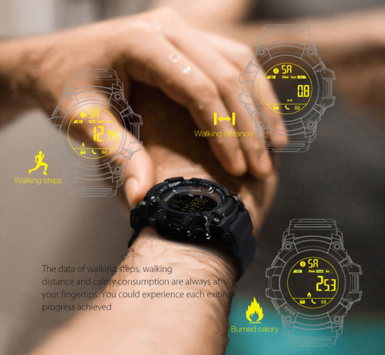 AIWATCH XWATCH Sport Smart Watch Pedometer Stopwatch Call Message Reminder