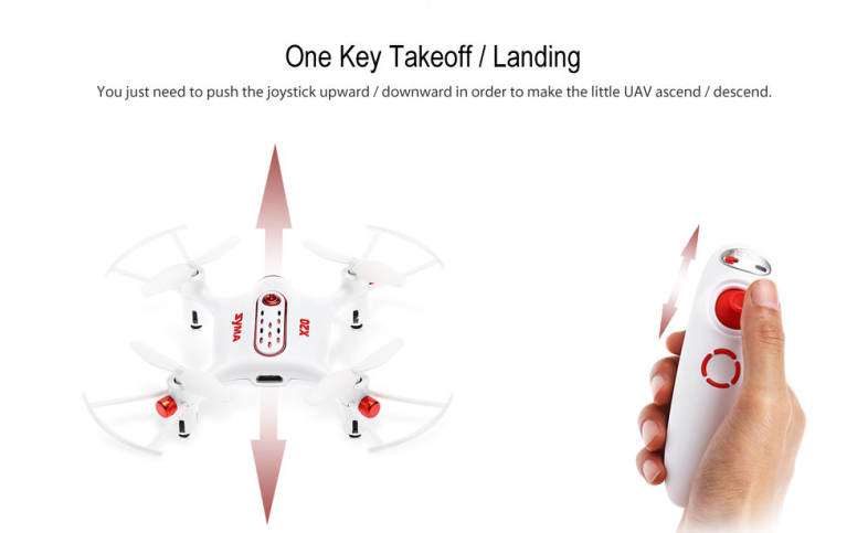 SYMA X20 - S RC Drone RTF 2.4GHz 4CH 6-axis Gyro / One Key Takeoff / 3D Flip