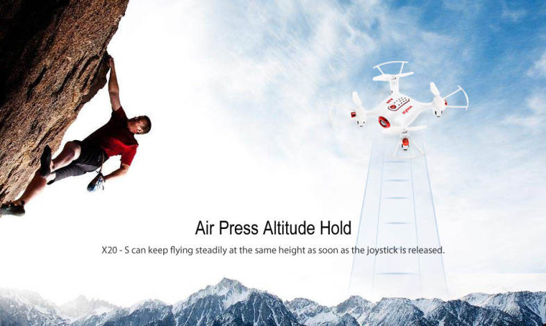SYMA X20 - S RC Drone RTF 2.4GHz 4CH 6-axis Gyro / One Key Takeoff / 3D Flip