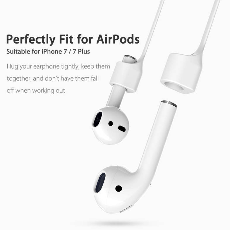 Baseus Earphone Strap Magnetic Adsorption Anti-lost Wire Rope Connector Silicone Accessory for AirPods