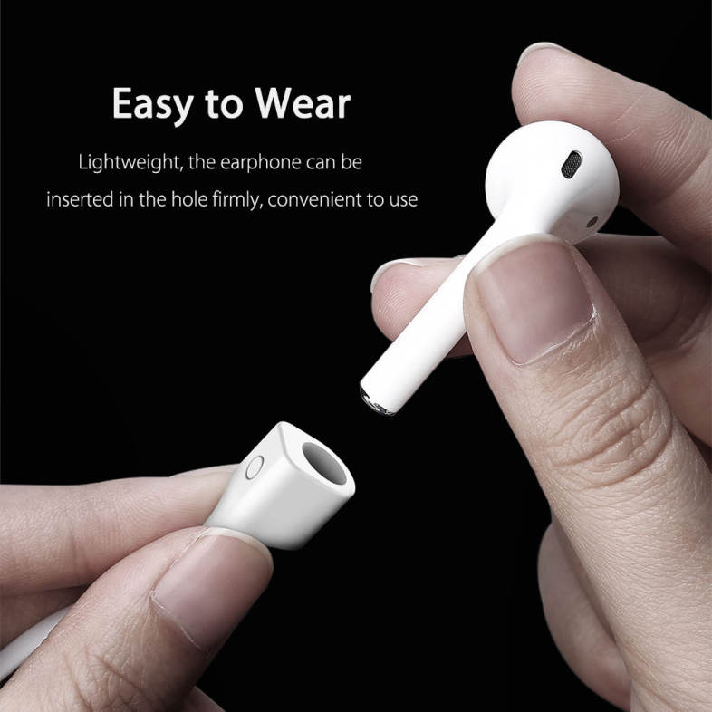 Baseus Earphone Strap Magnetic Adsorption Anti-lost Wire Rope Connector Silicone Accessory for AirPods