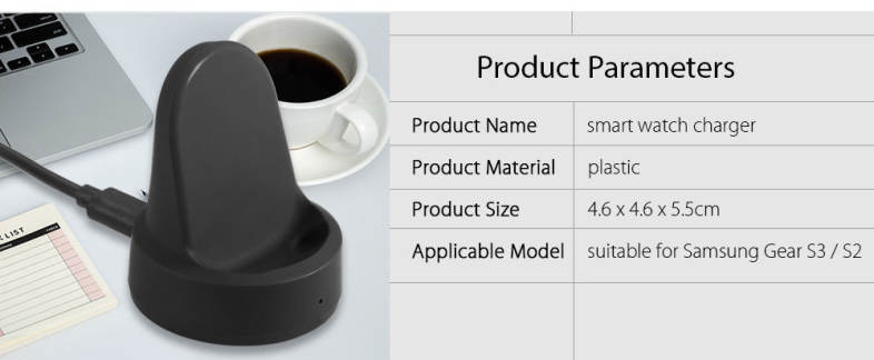 Smart Watch Charger for Samsung Gear S3 / S2 with Micro-USB Cable