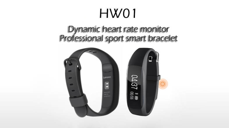 Lenovo HW01 Heart Rate Monitor Smart Wristband Sleep Manage Sports Track Bracelet