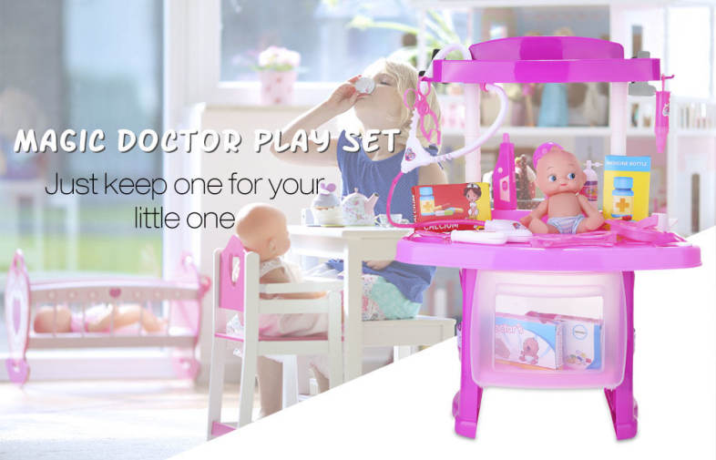 ranxian Child Luxury Simulation Doctor Tools Kit Pretend Play Toy Birthday Present