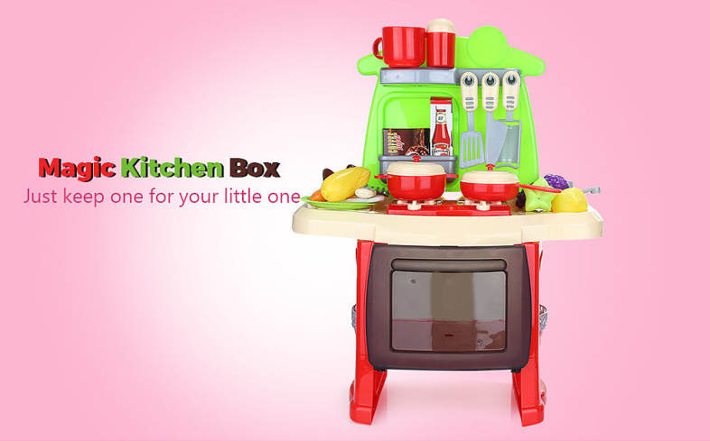 ranxian Child Luxury Simulation Kitchen Tools Kit Pretend Play Toy Birthday Present