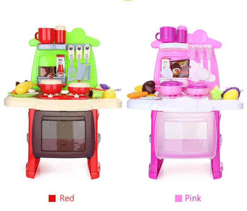 ranxian Child Luxury Simulation Kitchen Tools Kit Pretend Play Toy Birthday Present