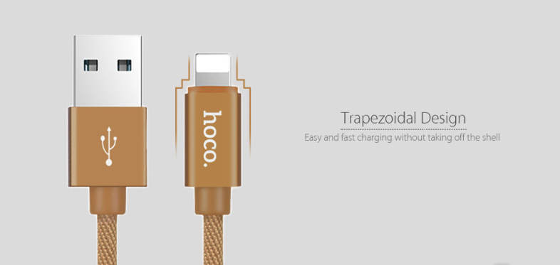 HOCO U13 Brahma 8 Pin 5V 2.4A Charging Data Transmission Cable 0.5M