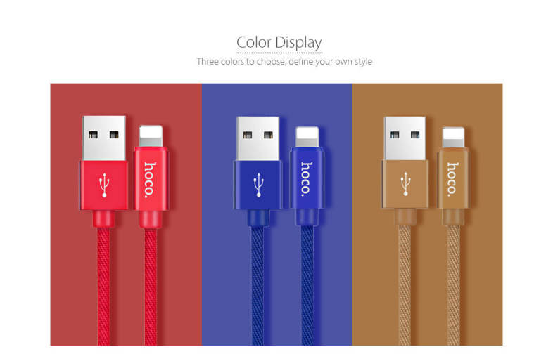 HOCO U13 Brahma 8 Pin 5V 2.4A Charging Data Transmission Cable 0.5M