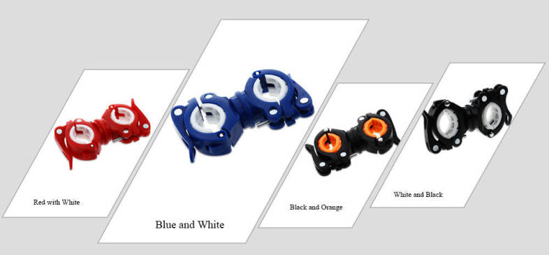 Cycling Bike Rotating Light Front Lamp Flashlight Pump Handlebar Holder Bicycle Accessories