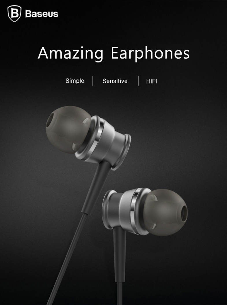 Baseus EL - 01 In-ear Wired Stereo Music Earphones
