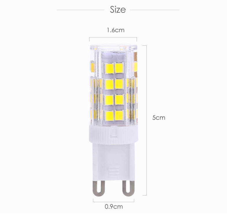 Lightme 10PCS G9 AC 110V 3W SMD 2835 LED Bulb Light Energy Saving Lamp with 51 LEDs