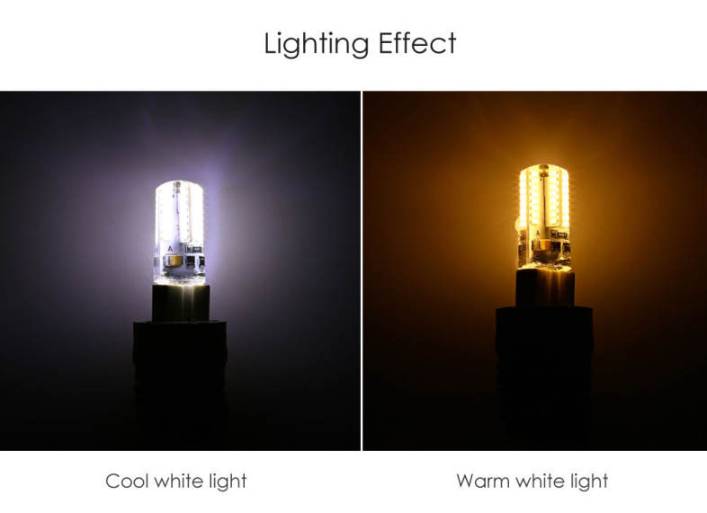 Lightme 4PCS G9 AC 110V 3W SMD 3014 LED Bulb Light Energy Saving Lamp with 64 LEDs