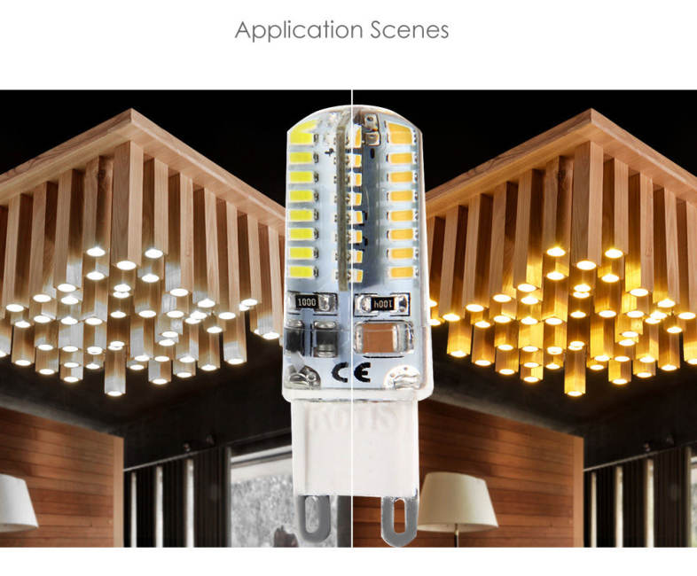 Lightme 5PCS G9 AC 110V 6W SMD 3014 LED Bulb Light Energy Saving Lamp with 64 LEDs