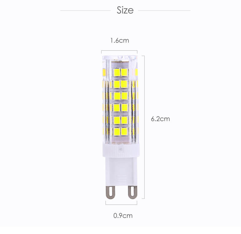 Lightme 10PCS G9 AC 110V 3W SMD 2835 LED Bulb Light Energy Saving Lamp with 75 LEDs
