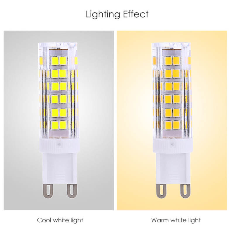 Lightme 10PCS G9 AC 110V 3W SMD 2835 LED Bulb Light Energy Saving Lamp with 75 LEDs