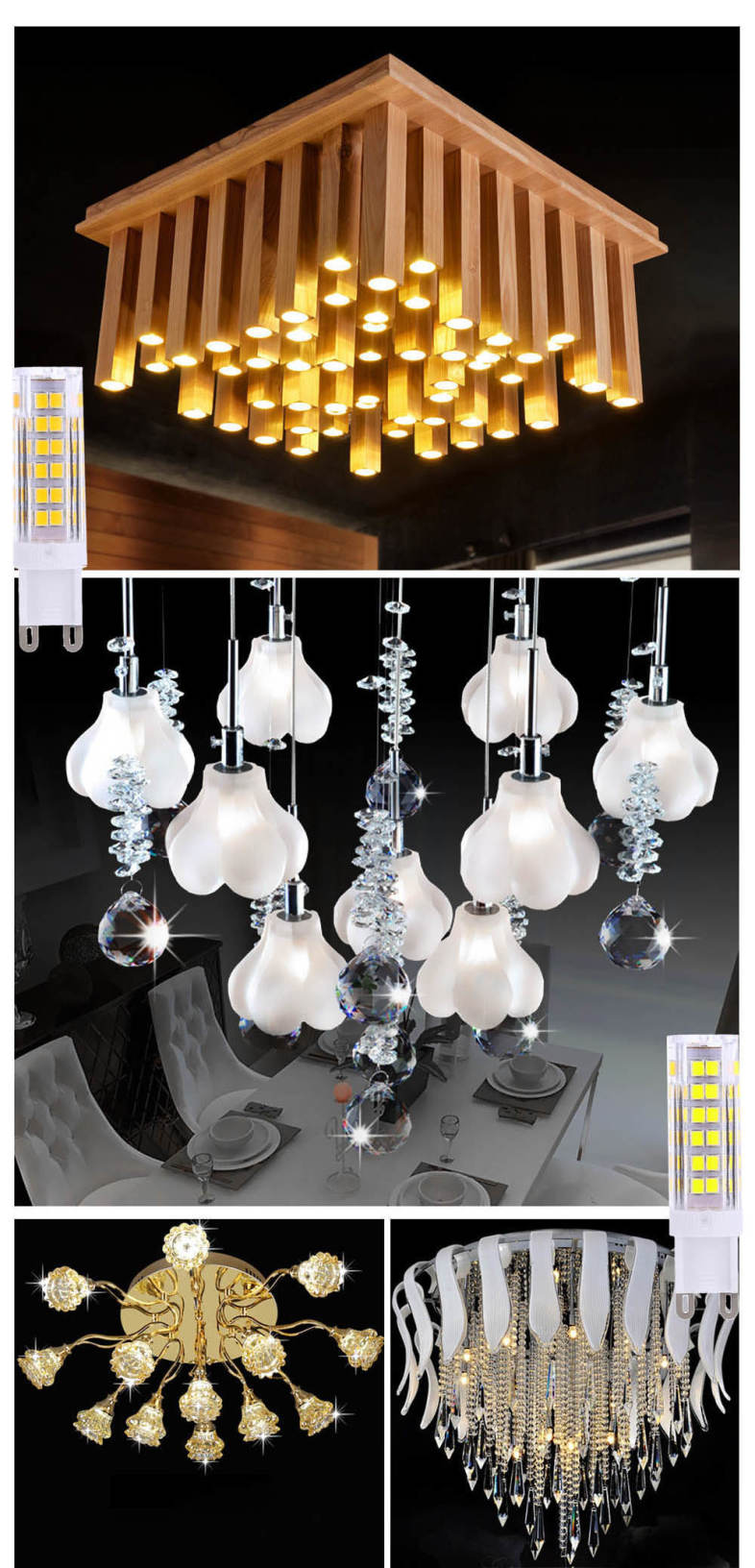 Lightme 10PCS G9 AC 110V 3W SMD 2835 LED Bulb Light Energy Saving Lamp with 75 LEDs