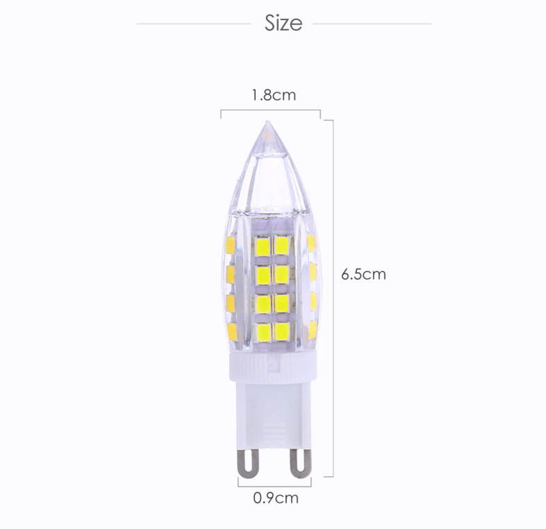 Lightme 10PCS G9 AC 110V 3W SMD 2835 LED Bulb Spotlight with 51 LEDs