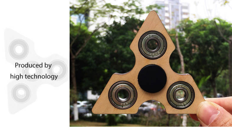 Wooden Gyro Style Stress Reliever EDC Pressure Reducing Toy for Office Worker