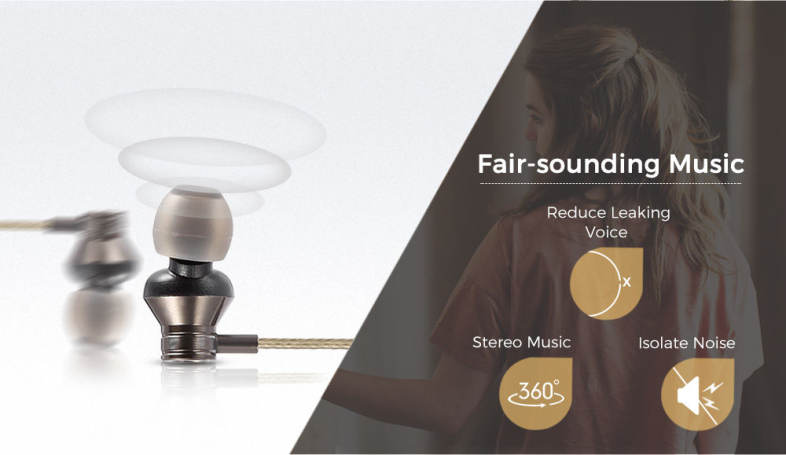 JUSTNEED M3 Stereo Super Bass Wired In-ear Earphones