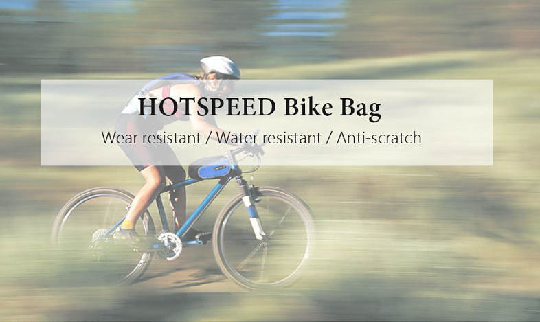 HOTSPEED Outdoor Large Capacity Bicycle Frame Tube  Bike Bag