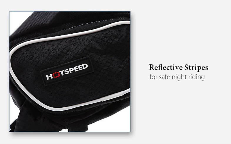 HOTSPEED Outdoor Large Capacity Bicycle Frame Tube  Bike Bag