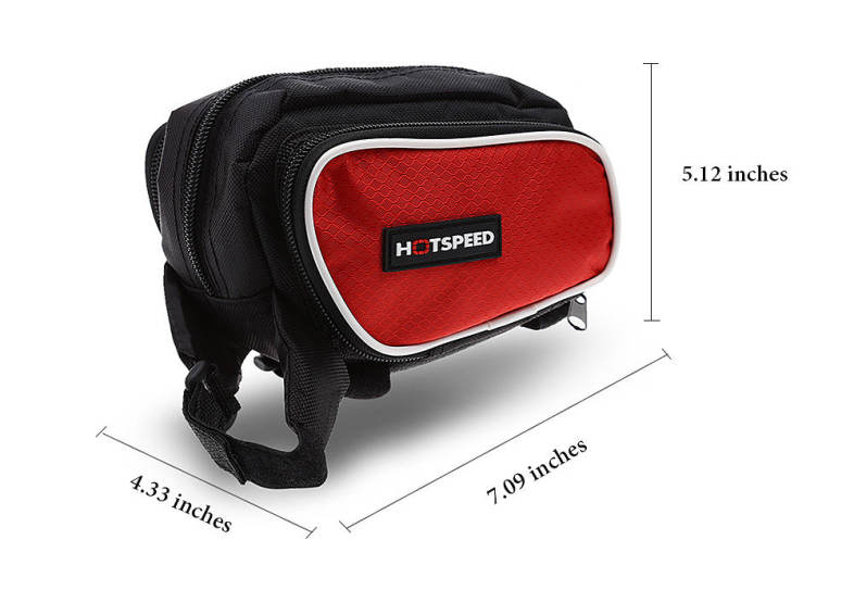 HOTSPEED Outdoor Large Capacity Bicycle Frame Tube  Bike Bag