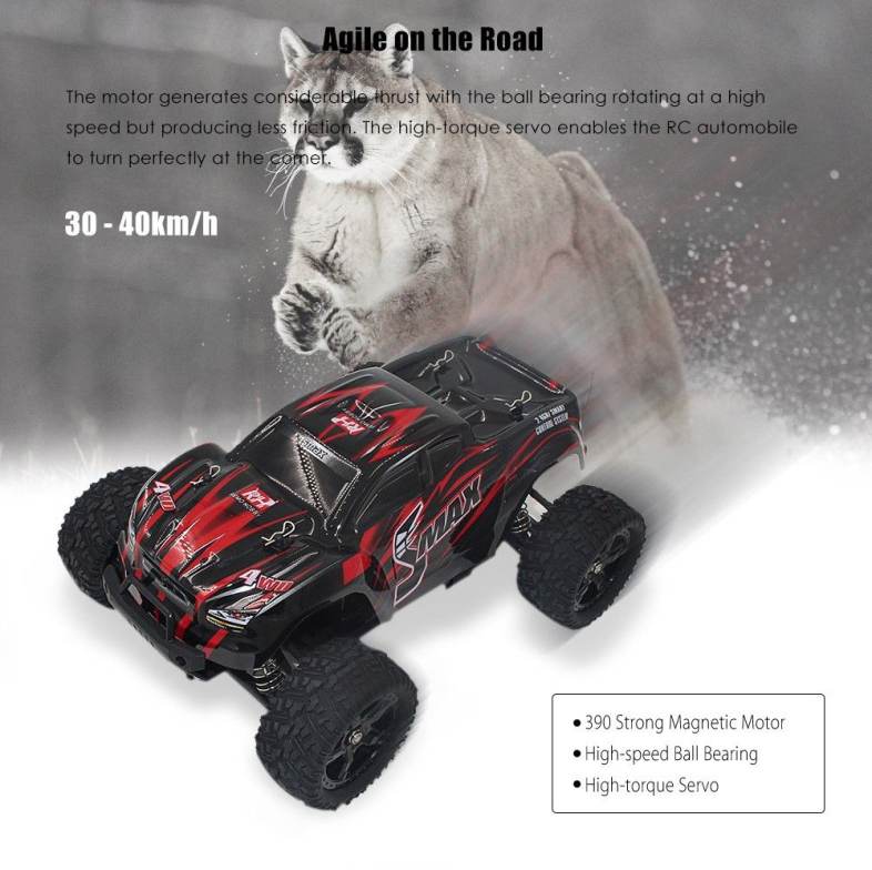 REMO HOBBY 1631 1:16 4WD RC Brushed Truck RTR 30 - 40km/h / Water-resistant ESC