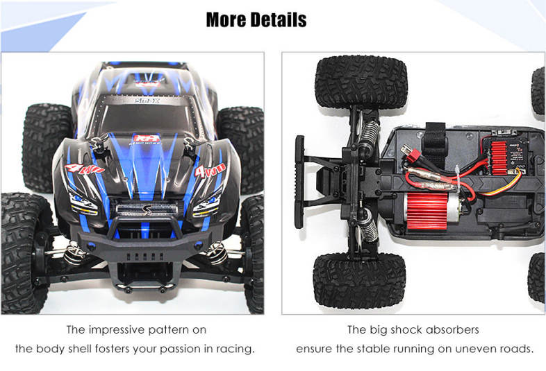REMO HOBBY 1631 1:16 4WD RC Brushed Truck RTR 30 - 40km/h / Water-resistant ESC