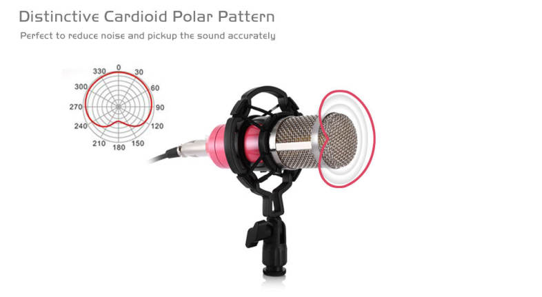 LEIHAO Professional Condenser Microphone Studio Broadcasting Recording