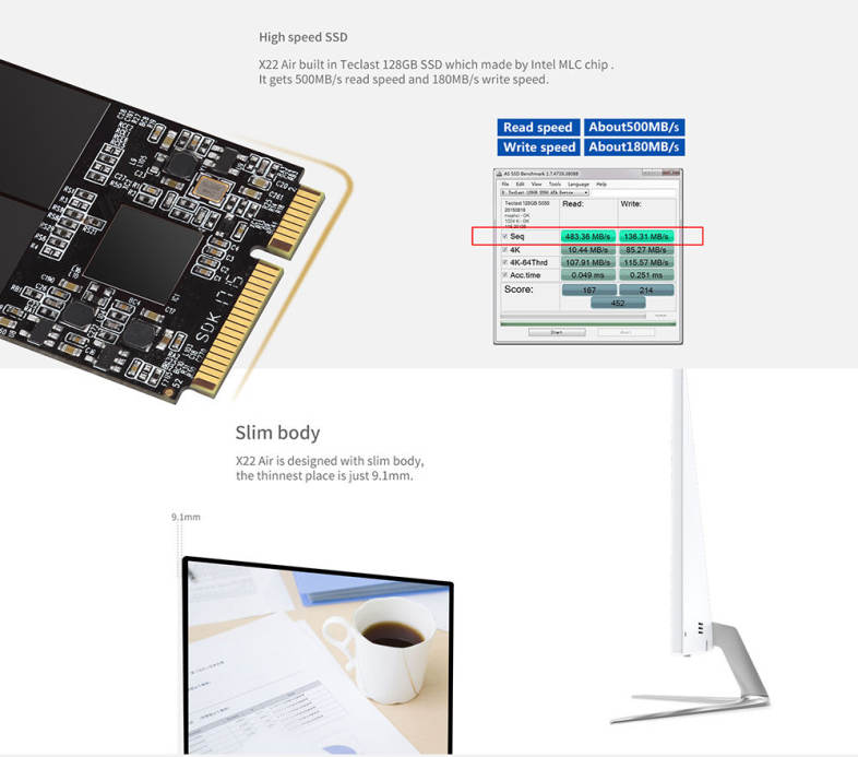 Teclast X22 Air 21.5 inch All-in-one PC Desktop FHD LED Screen DOS Intel Celeron J3160 Quad Core 1.6GHz 4GB RAM 128GB SSD HDMI