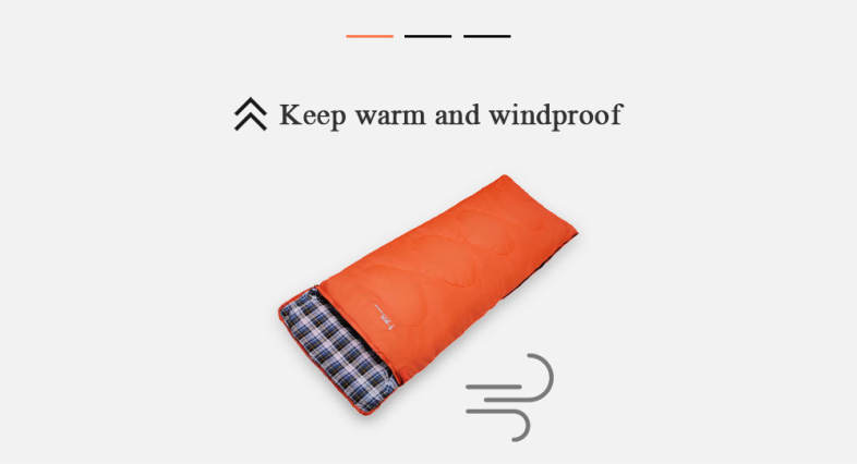 FLYTOP Envelope Hooded Outdoor Camping Water Resistant Thermal Thick Sleeping Bag