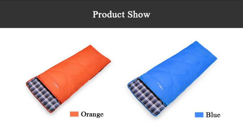 FLYTOP Envelope Hooded Outdoor Camping Water Resistant Thermal Thick Sleeping Bag