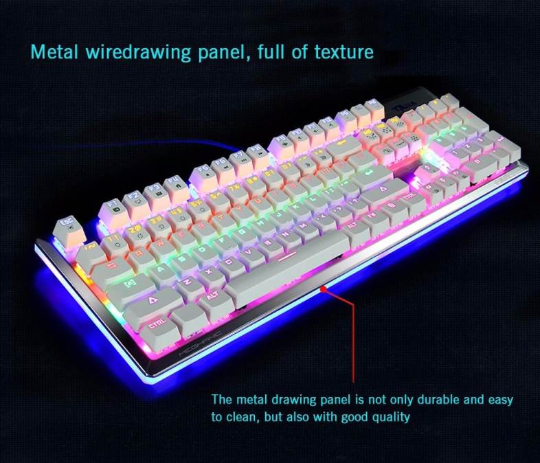 E - 3LUE K727 Gaming Mechanical Keyboard Wired with Colorful Backlight Full N-key Rollover