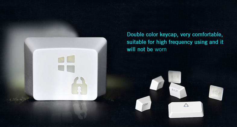 E - 3LUE K727 Gaming Mechanical Keyboard Wired with Colorful Backlight Full N-key Rollover
